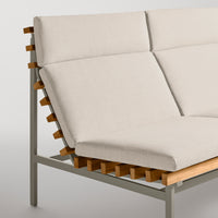 Perch Outdoor 2 Seat Sofa in Sunbrella Linen - Angle 7