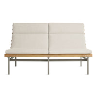 Perch Outdoor 2 Seat Sofa in Sunbrella Linen - Angle 1