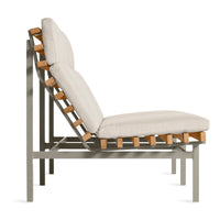 Perch Outdoor 2 Seat Sofa in Sunbrella Linen - Angle 4