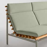 Perch Outdoor 2 Seat Sofa in Sunbrella Oasis - Angle 7