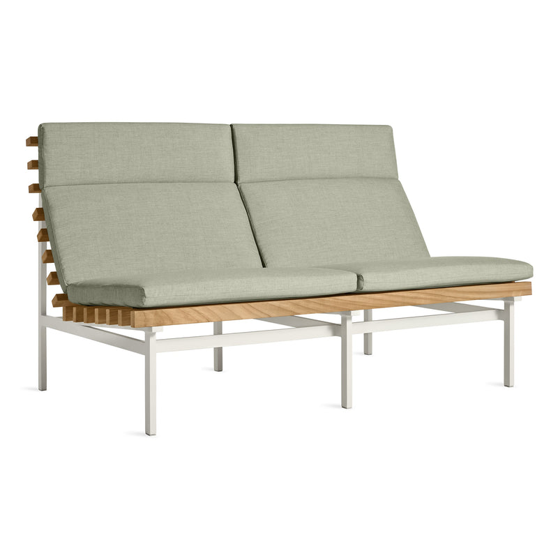 Perch Outdoor 2 Seat Sofa in Sunbrella Oasis - Angle 2