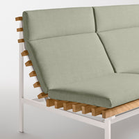 Perch Outdoor 3 Seat Sofa in Sunbrella Oasis - Angle 9
