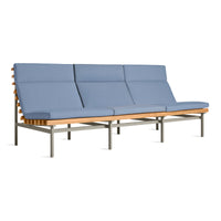 Perch Outdoor 3 Seat Sofa in Sunbrella Haze - Angle 2