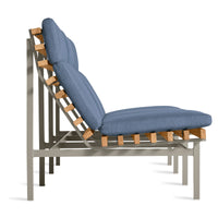 Perch Outdoor 3 Seat Sofa in Sunbrella Haze - Angle 4
