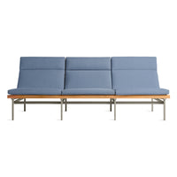 Perch Outdoor 3 Seat Sofa in Sunbrella Haze - Angle 1
