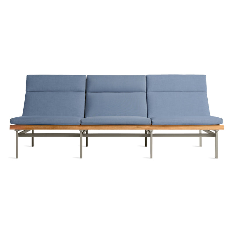 Perch Outdoor 3 Seat Sofa in Sunbrella Haze - Angle 1