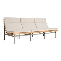 Perch Outdoor 3 Seat Sofa in Sunbrella Linen - Angle 4