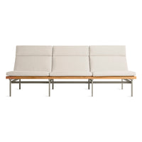 Perch Outdoor 3 Seat Sofa in Sunbrella Linen - Angle 1