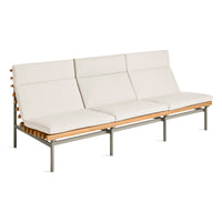 Perch Outdoor 3 Seat Sofa in Sunbrella Linen - Angle 5