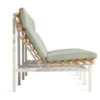 Perch Outdoor 3 Seat Sofa in Sunbrella Oasis - Angle 6