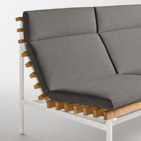 Perch Outdoor 2 Seat Sofa in Toohey Charcoal - Angle 7