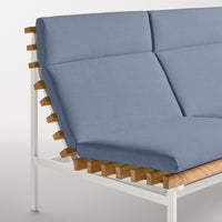 Perch Outdoor 2 Seat Sofa in Sunbrella Haze - Angle 7