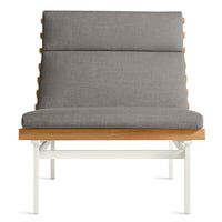 Perch Outdoor Lounge Chair in Toohey Charcoal - Angle 1