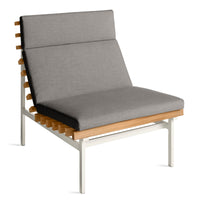 Perch Outdoor Lounge Chair in Toohey Charcoal - Angle 6