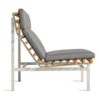 Perch Outdoor Lounge Chair in Toohey Charcoal - Angle 7