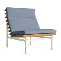 Perch Outdoor Lounge Chair in Sunbrella Haze - Angle 2