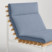 Perch Outdoor Lounge Chair in Sunbrella Haze - Angle 7
