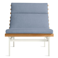 Perch Outdoor Lounge Chair in Sunbrella Haze - Angle 1