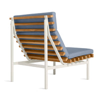 Perch Outdoor Lounge Chair in Sunbrella Haze - Angle 5