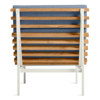 Perch Outdoor Lounge Chair in Sunbrella Haze - Angle 6