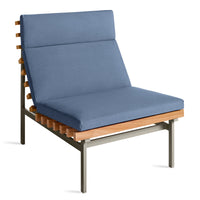 Perch Outdoor Lounge Chair in Sunbrella Haze - Angle 3