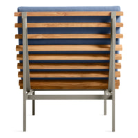 Perch Outdoor Lounge Chair in Sunbrella Haze - Angle 6