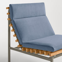 Perch Outdoor Lounge Chair in Sunbrella Haze - Angle 7
