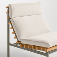 Perch Outdoor Lounge Chair in Sunbrella Linen - Angle 6