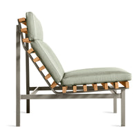 Perch Outdoor Lounge Chair in Sunbrella Oasis - Angle 4