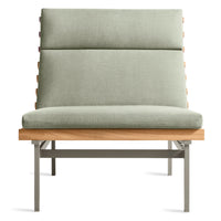 Perch Outdoor Lounge Chair in Sunbrella Oasis - Angle 1