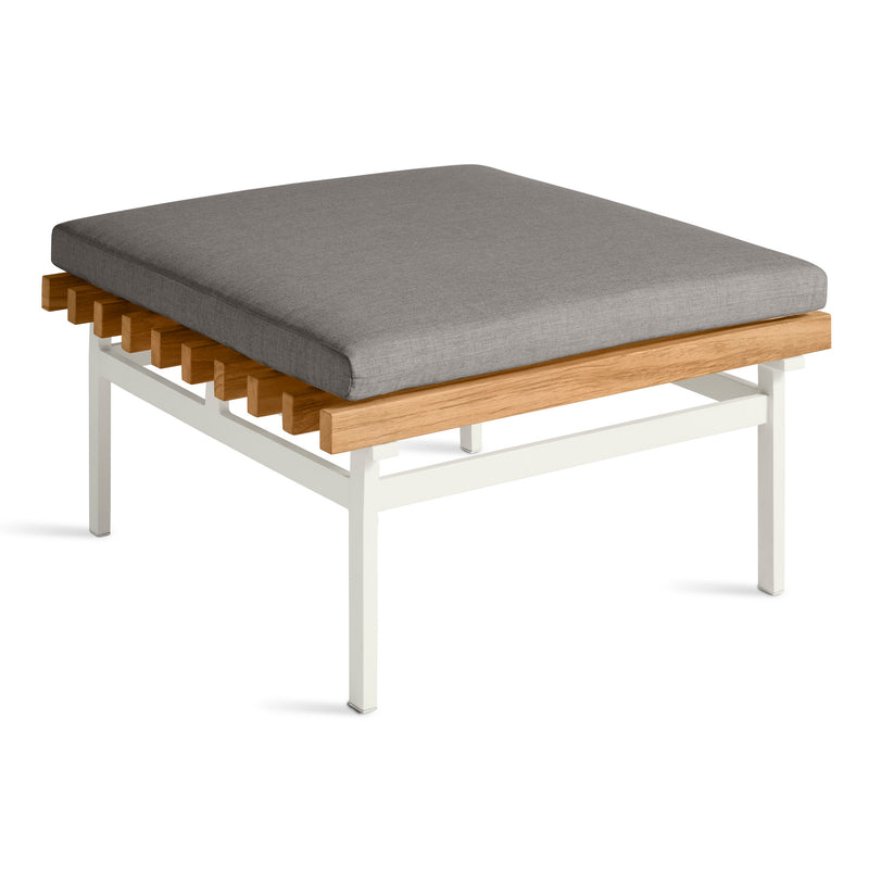 Perch Outdoor Ottoman in Toohey Charcoal