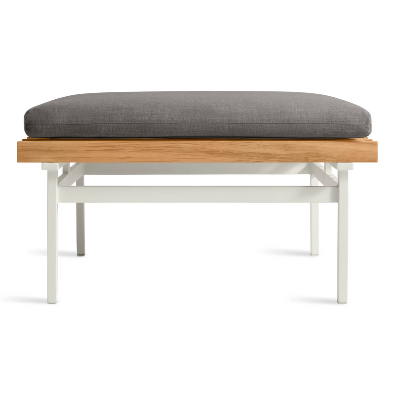Perch Outdoor Ottoman in Toohey Charcoal