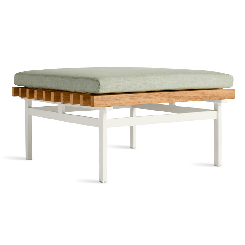 Perch Outdoor Ottoman in Sunbrella Oasis