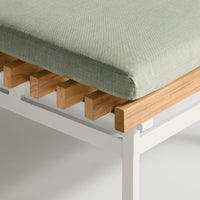Perch Outdoor Ottoman in Sunbrella Oasis - Angle 5