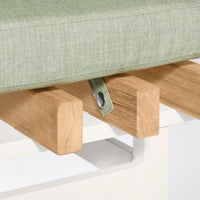 Perch Outdoor Ottoman in Sunbrella Oasis - Angle 6