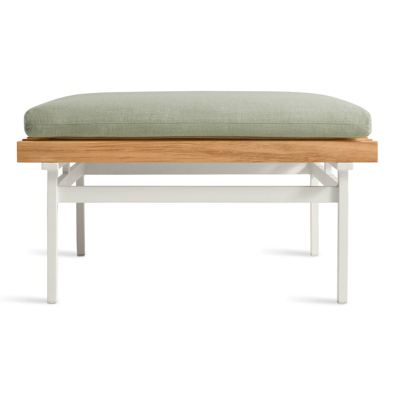 Perch Outdoor Ottoman in Sunbrella Oasis