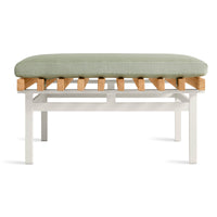 Perch Outdoor Ottoman in Sunbrella Oasis - Angle 4