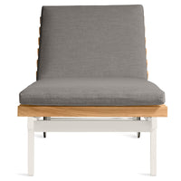 Perch Outdoor Sun Lounger in Toohey Charcoal - Angle 3