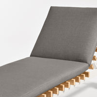 Perch Outdoor Sun Lounger in Toohey Charcoal - Angle 8