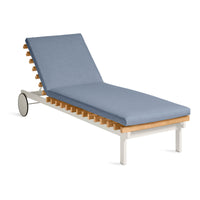 Perch Outdoor Sun Lounger in Sunbrella Haze - Angle 2