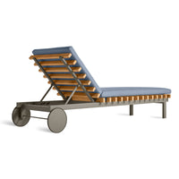 Perch Outdoor Sun Lounger in Sunbrella Haze - Angle 6