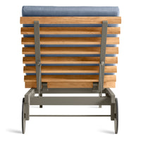 Perch Outdoor Sun Lounger in Sunbrella Haze - Angle 7
