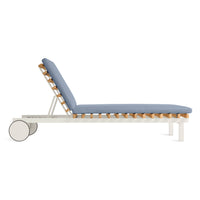 Perch Outdoor Sun Lounger in Sunbrella Haze - Angle 4