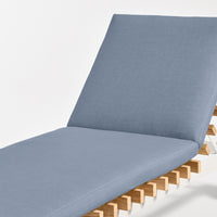 Perch Outdoor Sun Lounger in Sunbrella Haze - Angle 8