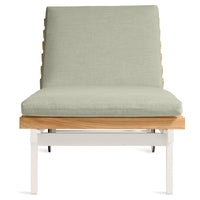 Perch Outdoor Sun Lounger in Sunbrella Oasis - Angle 4