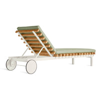 Perch Outdoor Sun Lounger in Sunbrella Oasis - Angle 7