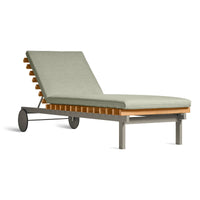 Perch Outdoor Sun Lounger in Sunbrella Oasis - Angle 1