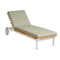 Perch Outdoor Sun Lounger in Sunbrella Oasis - Angle 3