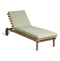 Perch Outdoor Sun Lounger in Sunbrella Oasis - Angle 3