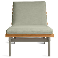 Perch Outdoor Sun Lounger in Sunbrella Oasis - Angle 4